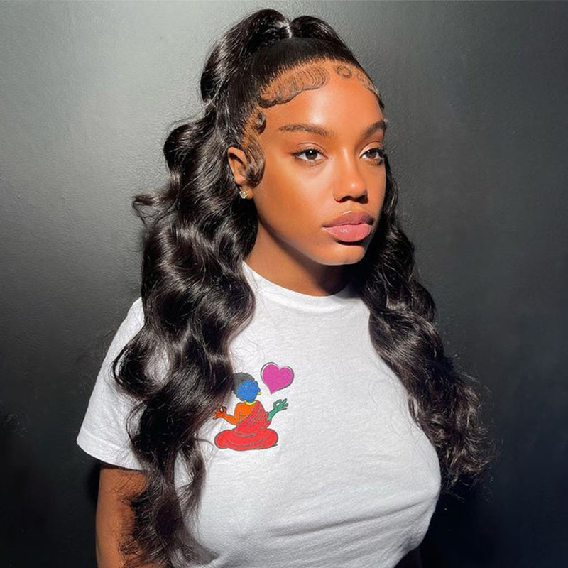 Body Wave Glue less Pre Plucked Closure Wig