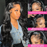 Body Wave Glue less Pre Plucked Closure Wig