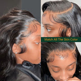 Body Wave Glue less Pre Plucked Closure Wig