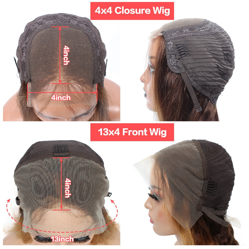 Transparent Lace Frontal Wig Human Hair