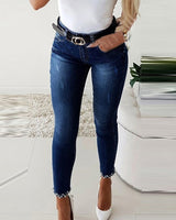 Cute Bow Fashion Skinny Denim Pants