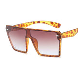 Plastic Female Big Frame Sun Glasses