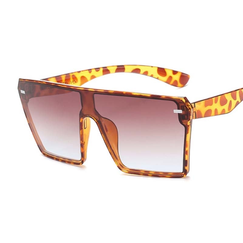 Plastic Female Big Frame Sun Glasses