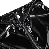 Glossy Shaping Latex Waist Mini Skirt