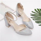 High Quality Silver Wedding High Heel