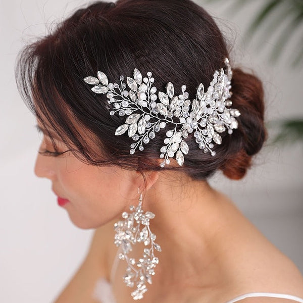 Crystal Headband and earrings set