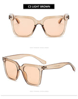 Retro Rectangle Sun Glasses