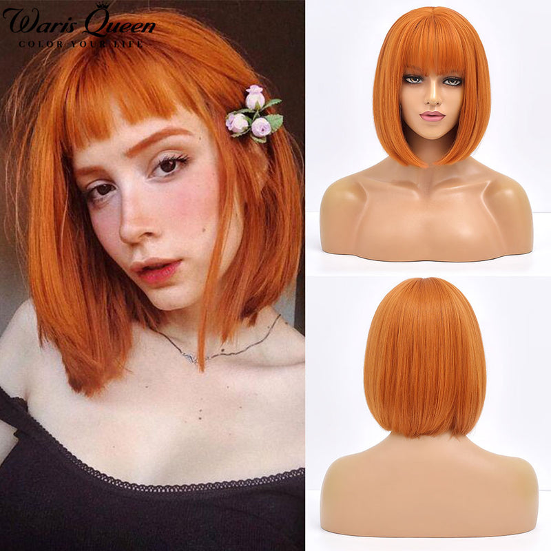 Short Bob Wig With Bangs