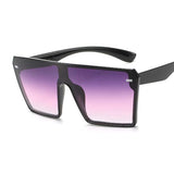 Plastic Female Big Frame Sun Glasses