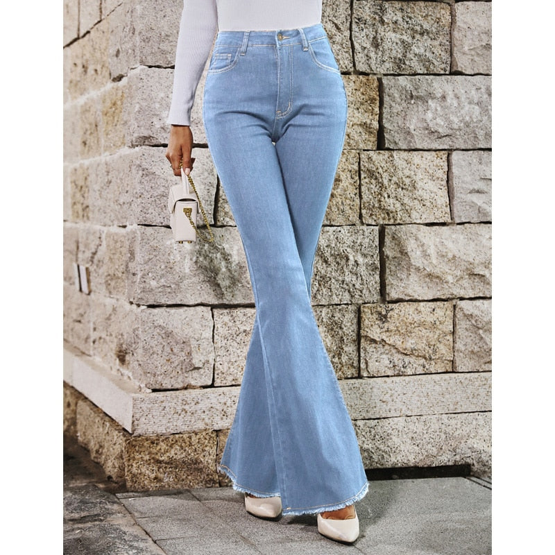 Femme High Waist Full Length Slim Jeans