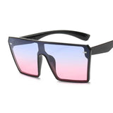 Plastic Female Big Frame Sun Glasses