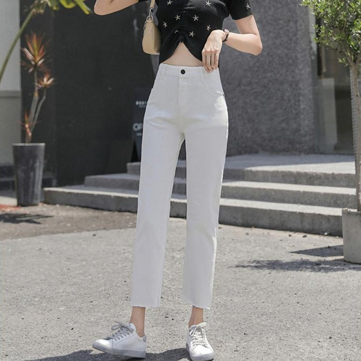 Summer Denim Pants For Ladies Pocket