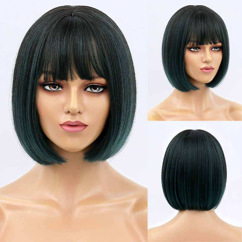 Short Bob Wig With Bangs