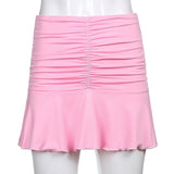 Summer Ruched Skirts For Women