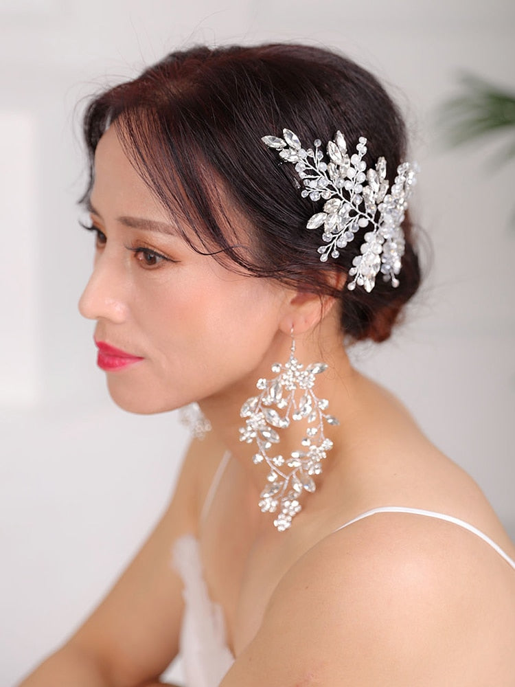 Crystal Headband and earrings set