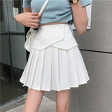 Patchwork High Waisted Mini Skirts