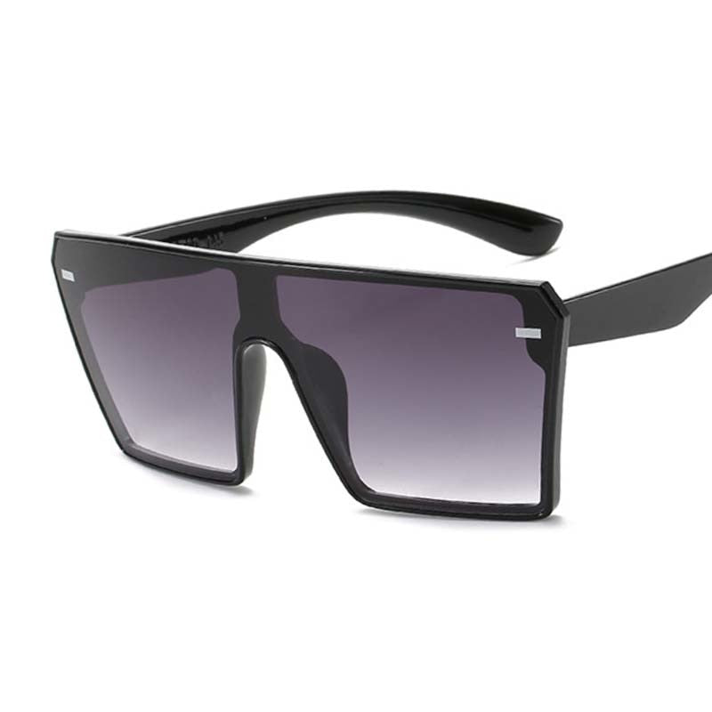 Plastic Female Big Frame Sun Glasses