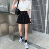 Patchwork High Waisted Mini Skirts