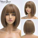 Short Bob Wig With Bangs