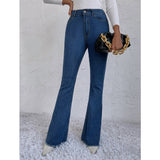 Femme High Waist Full Length Slim Jeans