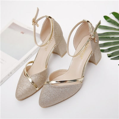 High Quality Silver Wedding High Heel