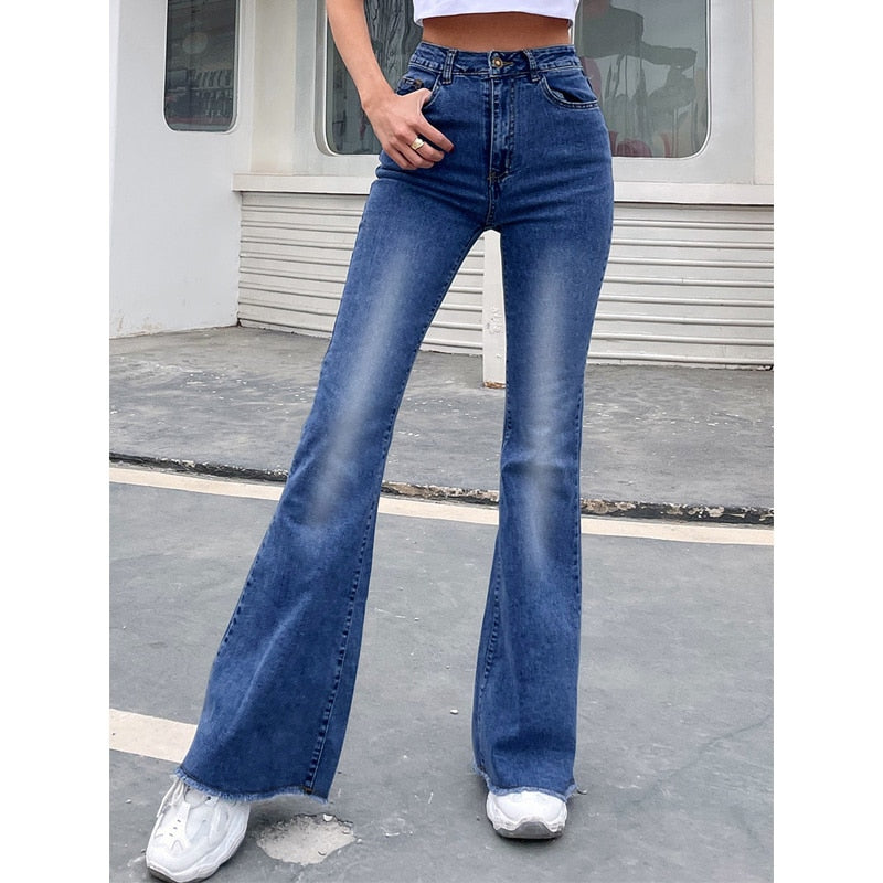 Femme High Waist Full Length Slim Jeans