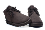 Natural Fur Snow Boots Warm Wool