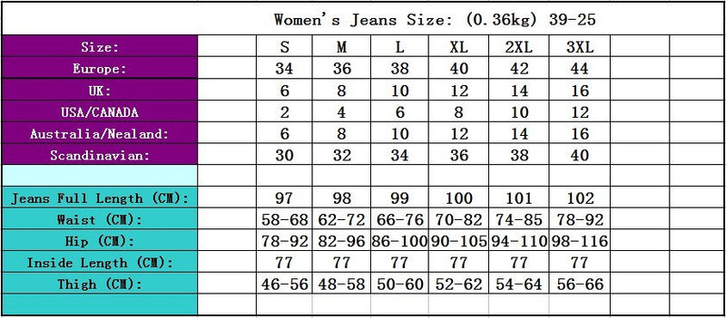 Sexy Push Up Denim Women Fashion Jeans