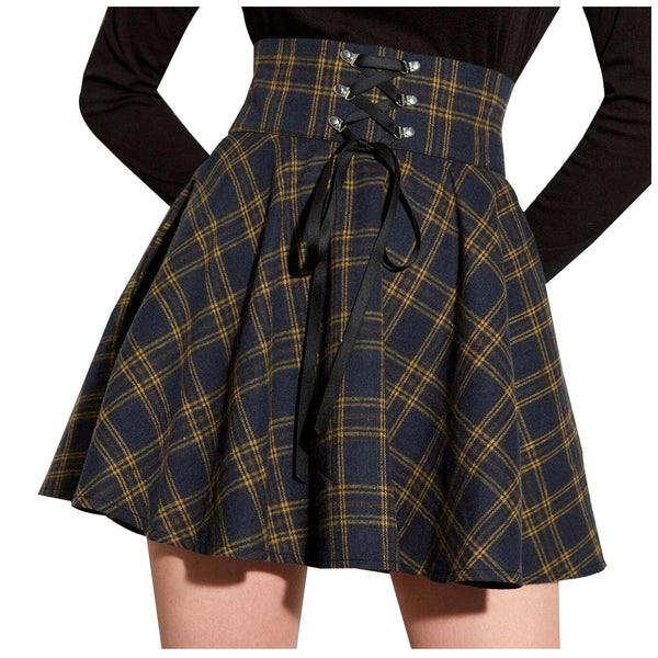 Retro Pleated Short Skirts