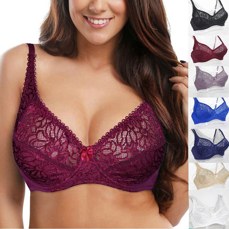 Womens Lace Bras Ultra-Thin Perspective