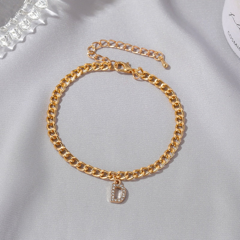 Trendy Letter Anklets For Women