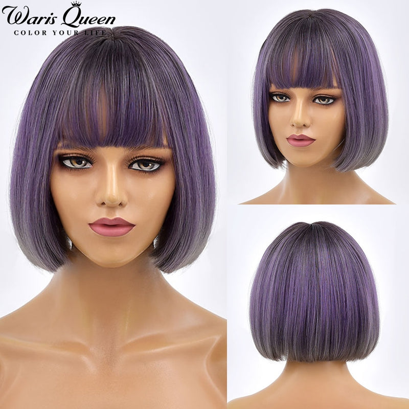 Short Bob Wig With Bangs