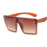 Plastic Female Big Frame Sun Glasses