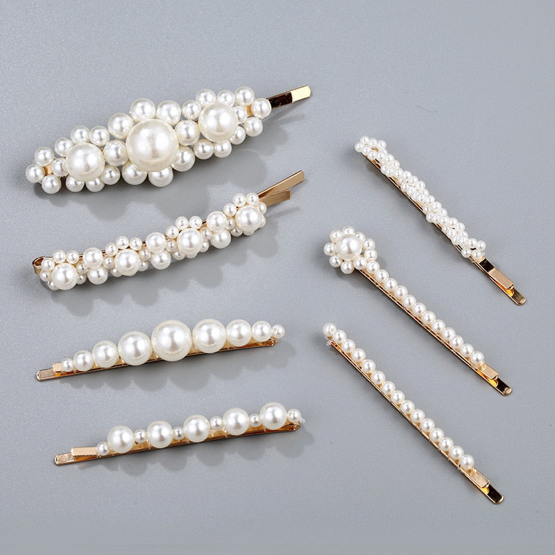 Handmade Pearls Hair Clips Pin