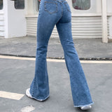 Femme High Waist Full Length Slim Jeans