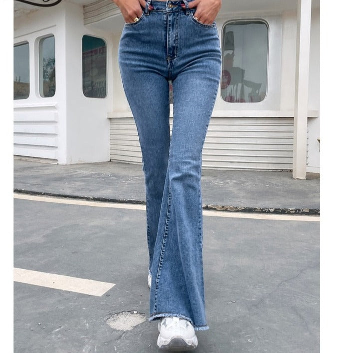 Femme High Waist Full Length Slim Jeans