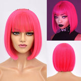 Short Bob Wig With Bangs