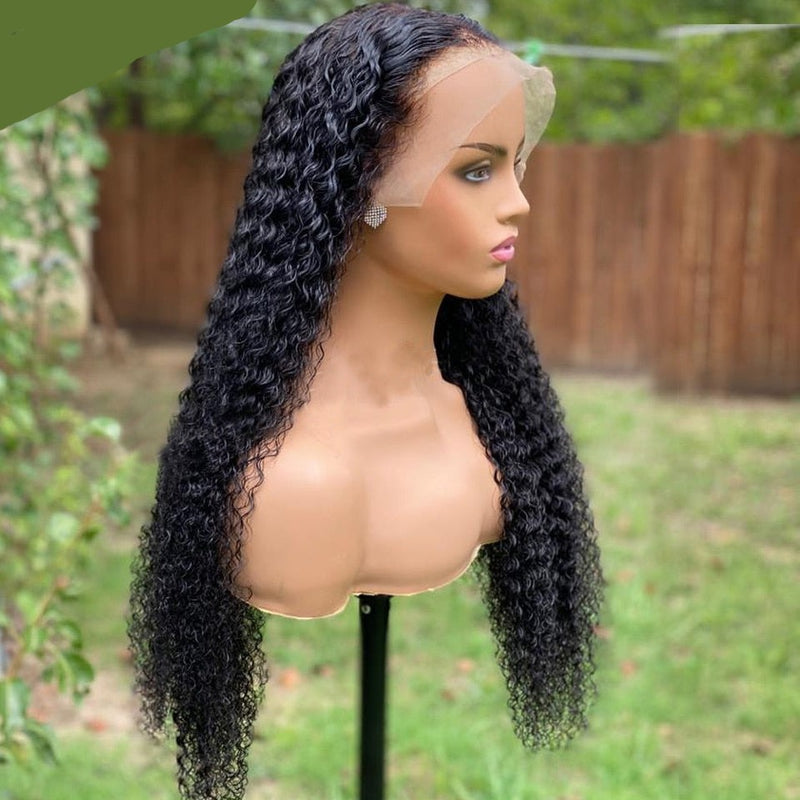 Lace Front Human Hair Deep Wave Frontal Wig