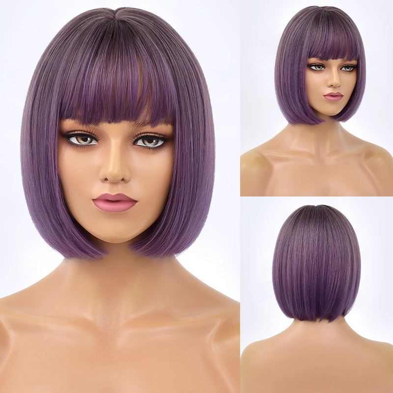 Short Bob Wig With Bangs