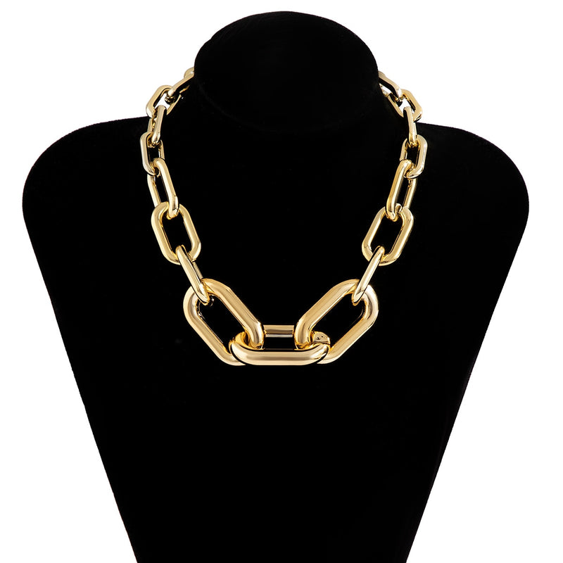 Geometric Rhombus O Shape Choker Necklace