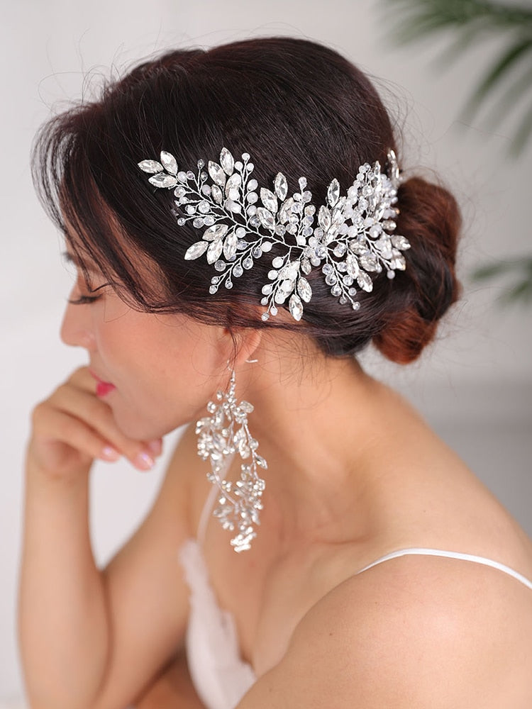 Crystal Headband and earrings set