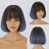 Short Bob Wig With Bangs