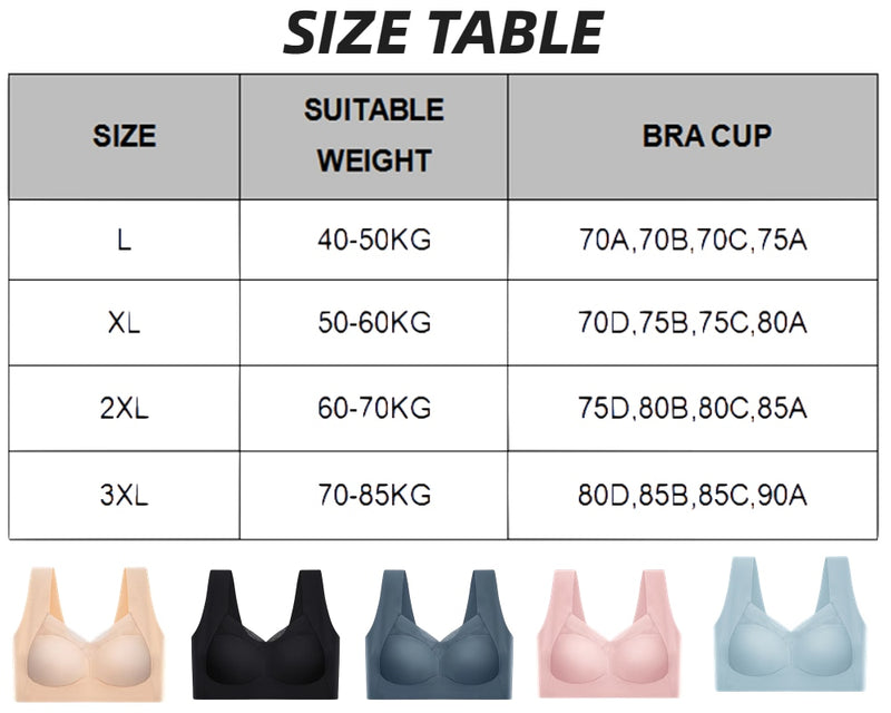 Seamless underwear without steel ring bra