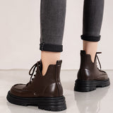 New Fashion Women‘s Ankle Solid Color Boots