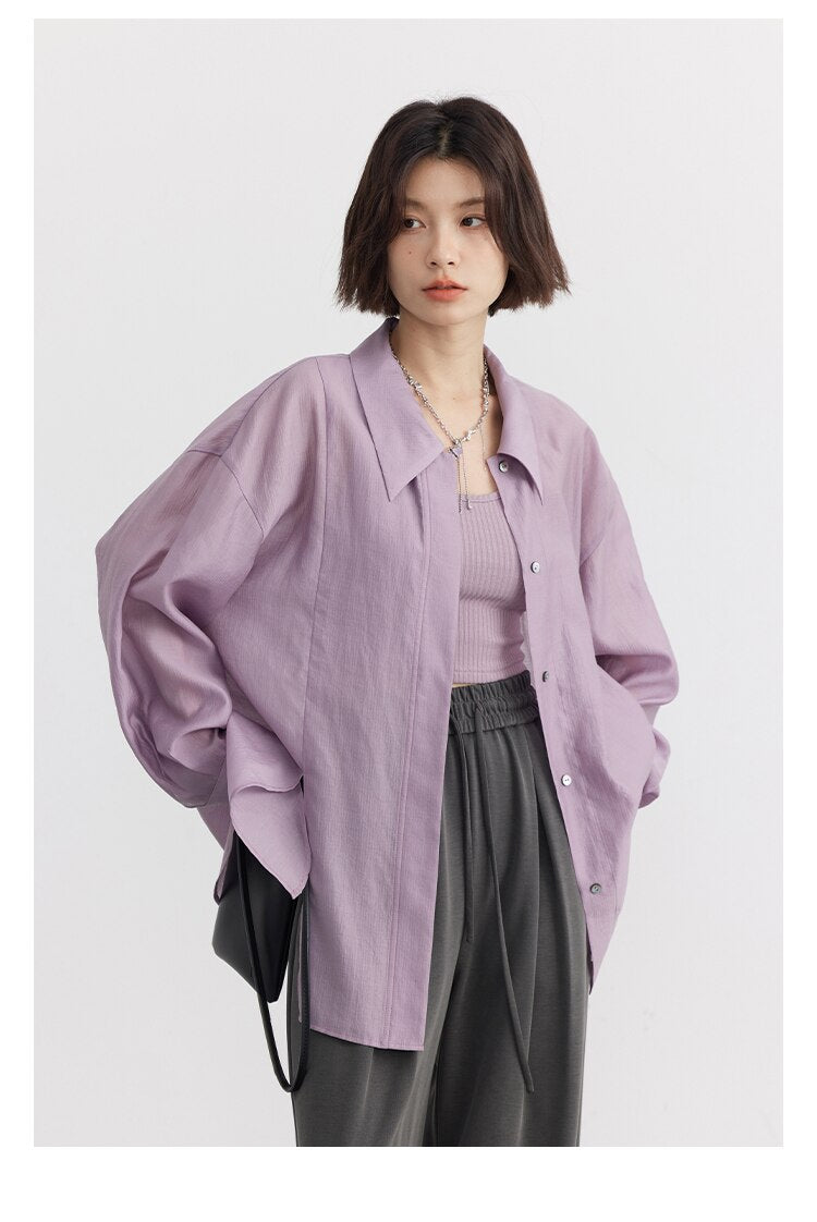 Loose Slightly Transparent Cool Blouses