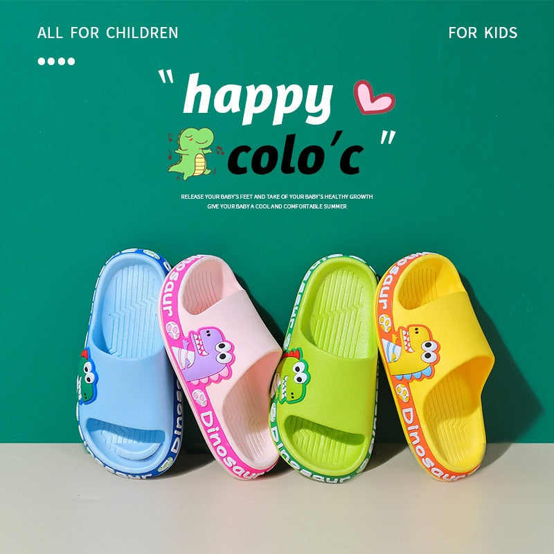 Children Slippers Kids Summer Cartoon Beach Shoes