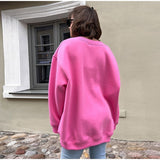 Fashion Solid Y2K Oversize Sweatshirt