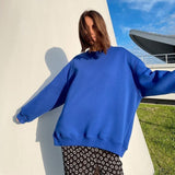 Fashion Solid Y2K Oversize Sweatshirt