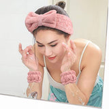 Plaid Plush Face Wash Home headband