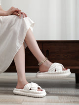 Linen Soled Non-Slip Bathroom Slippers